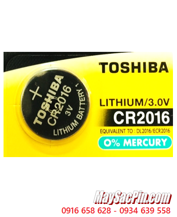 Pin CR2016 _Pin Toshiba CR2016; Pin 3v lithium Toshiba CR2016 chính hãng